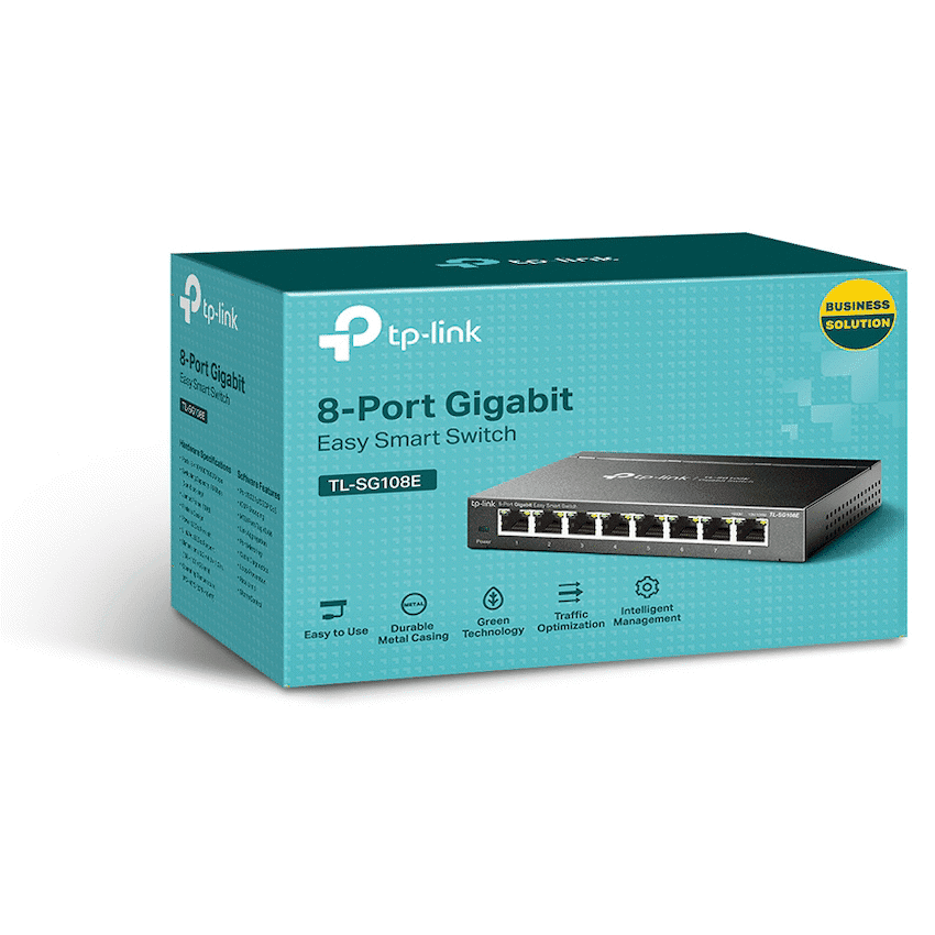 TP-Link TL-SG108E 8-Port Gigabit Easy Smart Switch - Image 4