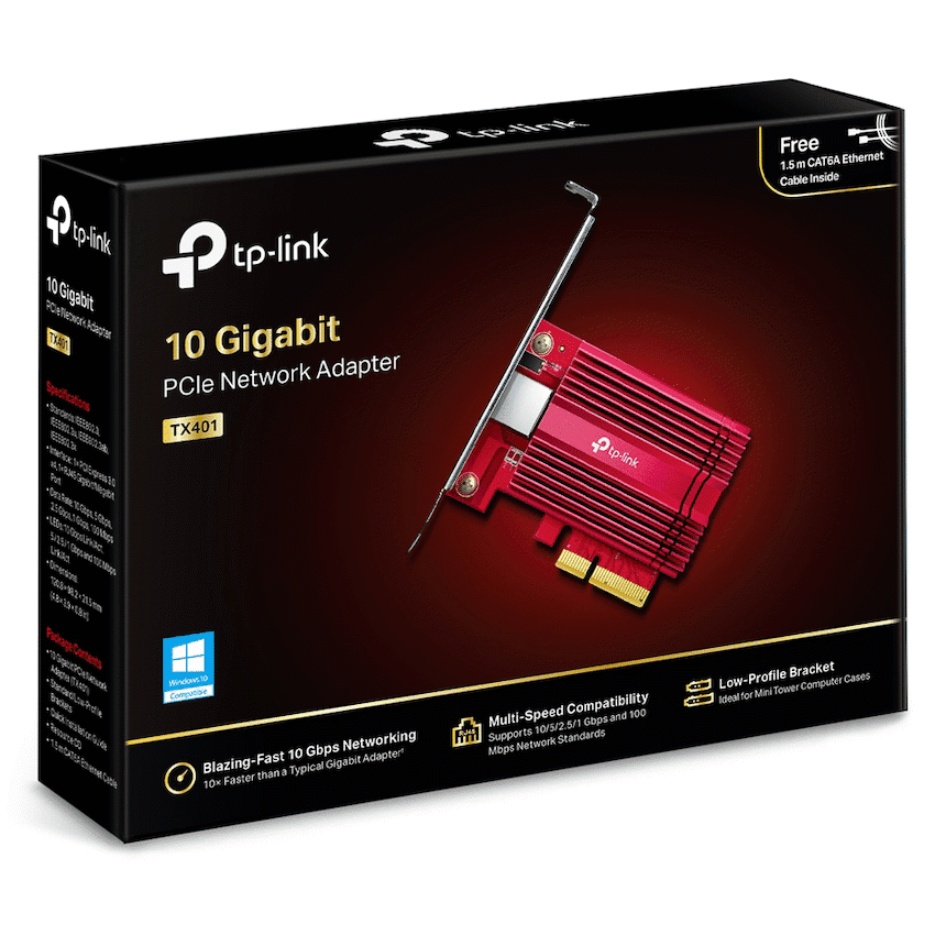 TP-Link TX401 10 Gigabit PCIe Network Adapter - Image 2