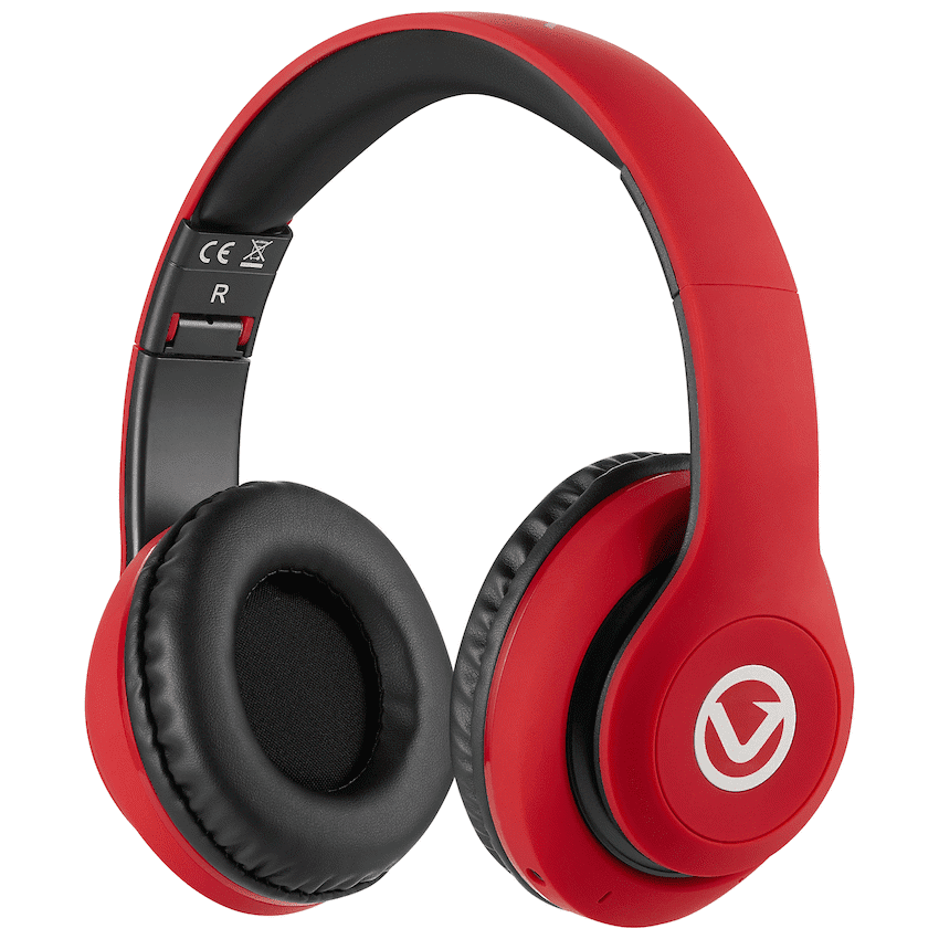 Volkano Impulse Series Bluetooth Headphones - Red