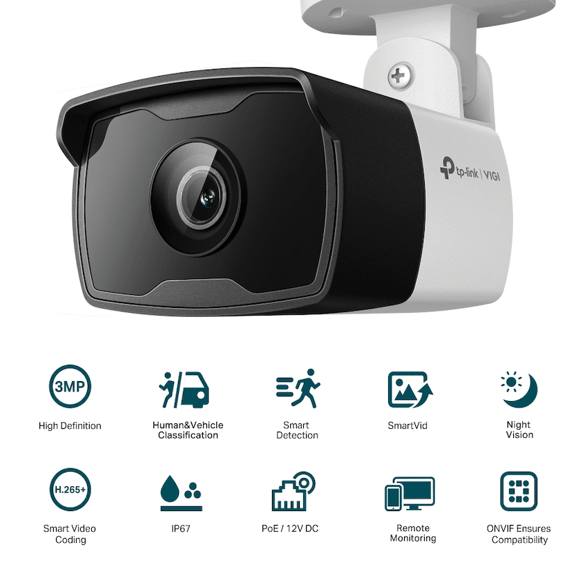 TP-Link Vigi C330I 3MP 4mm Outdoor Bullet Network Camera - Image 4