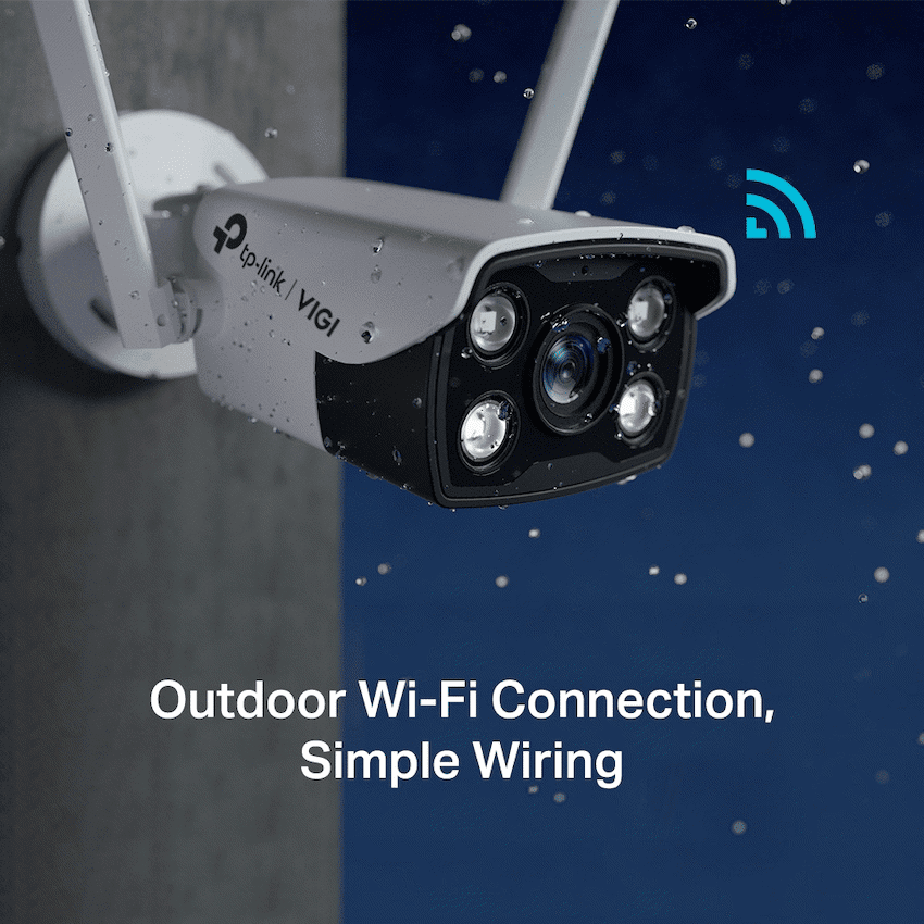 TP-Link Vigi C340-W 4MP 4mm Outdoor Full-Color Wi-Fi Bullet Network Camera - Image 2