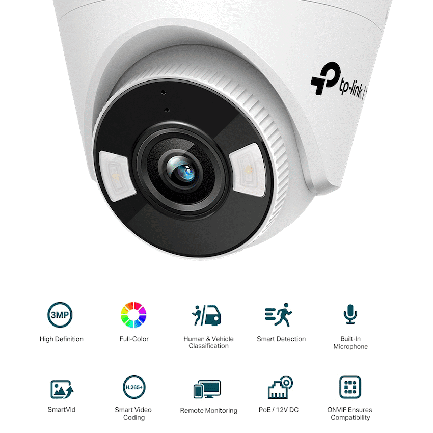 TP-Link Vigi C430 3MP Full-Colour Turret Network Camera 2.8mm - Image 2