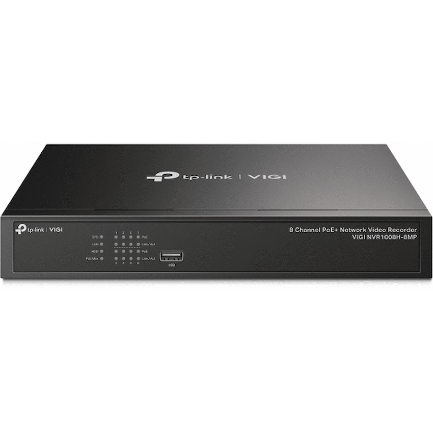 TP-Link Vigi NVR1008H-8MP 8 Channel PoE Network Video Recorder