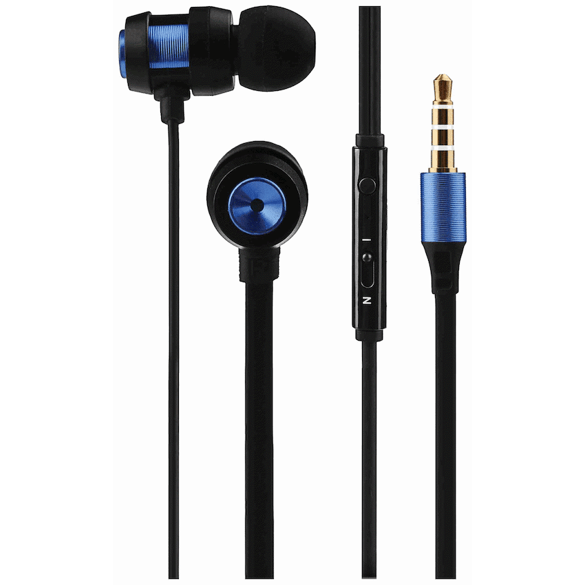 Volkano Alloy Series Metal Earphone - Blue