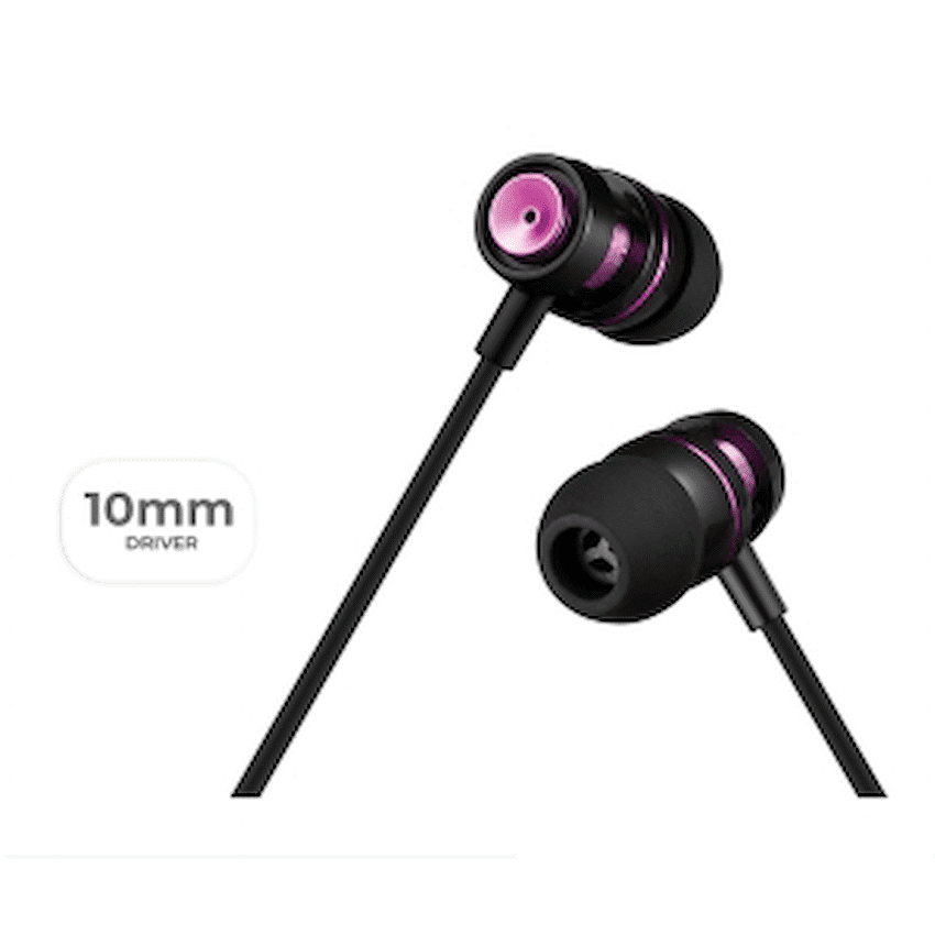 Volkano Alloy series metal earphone - Purple - Image 4
