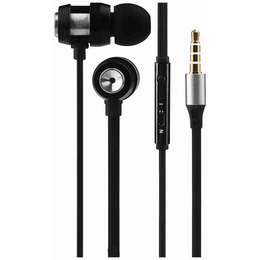 Volkano Alloy Series Metal Earphone - Silver