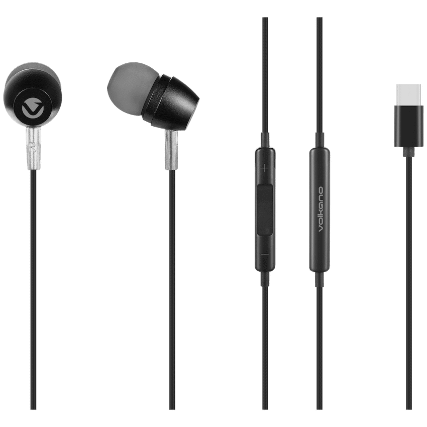 Volkano Prism 3 Series Type-C Earphone - Black