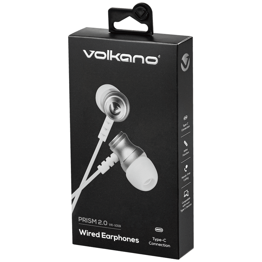 Volkano Prism 2.0 Series Type-C Earphone - White - Image 3
