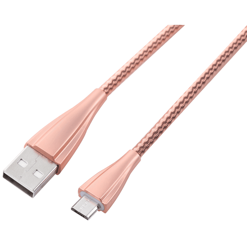 Volkano Fashion Series Micro USB Cable 1.8m - Rose Gold - Image 3