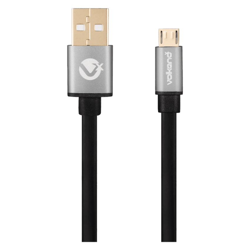 VolkanoX Couple Series Micro USB Premium Twin Pack 1m Charge/Data Cable - Black