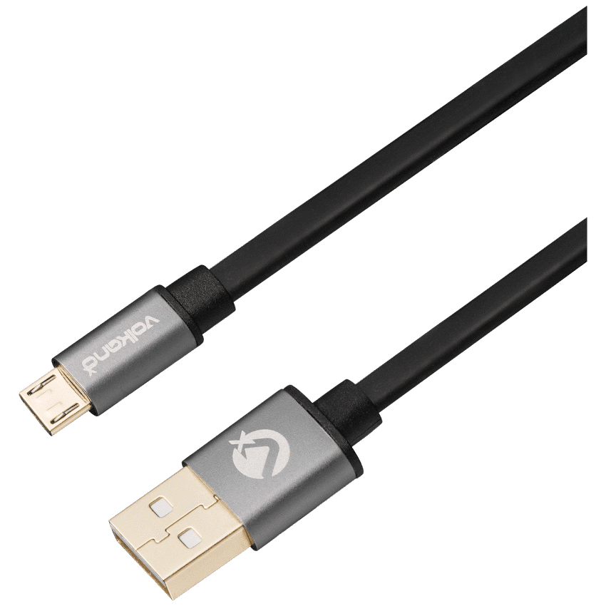 VolkanoX Couple Series Micro USB Premium Twin Pack 1m Charge/Data Cable - Black - Image 3