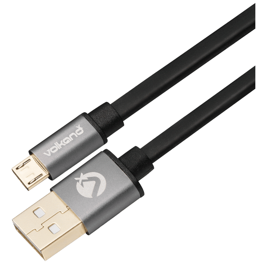 VolkanoX Couple Series Micro USB Premium Twin Pack 3m Charge/Data Cable - Black - Image 2