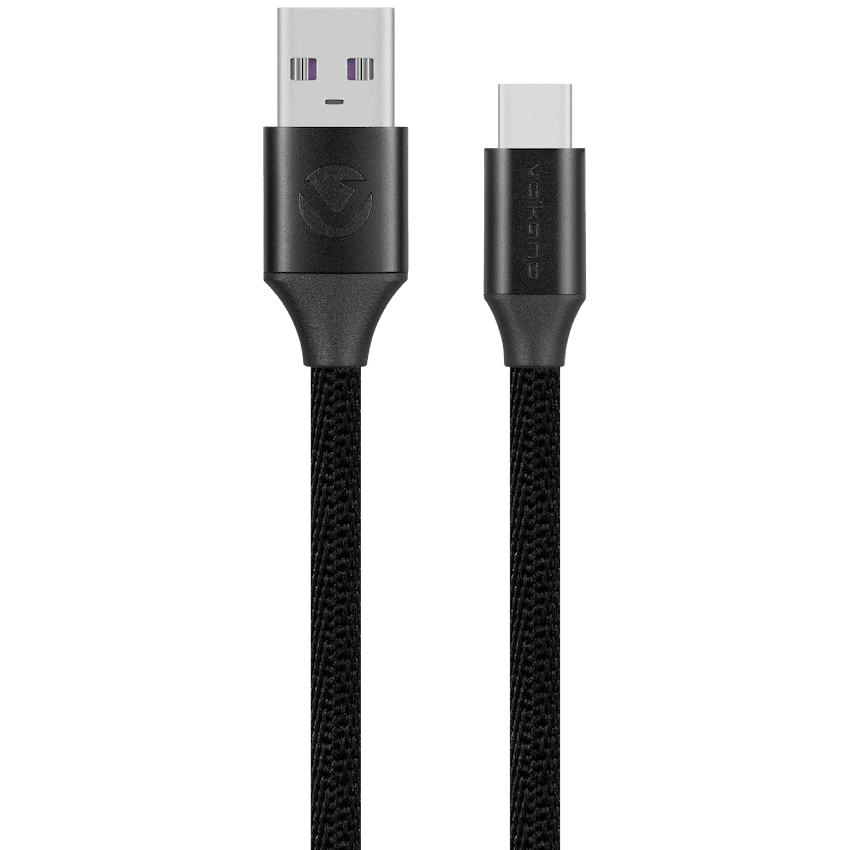 Volkano Weave Series Braided Type-C Cable 3m 30w - Black