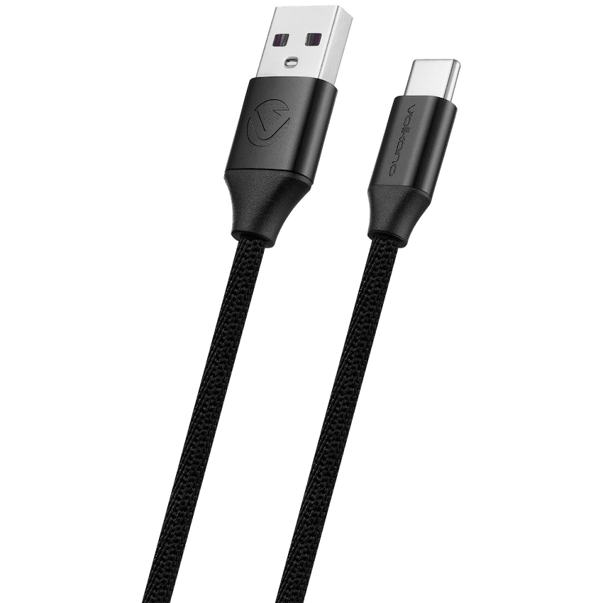 Volkano Weave Series Braided Type-C Cable 3m 30w - Black - Image 2