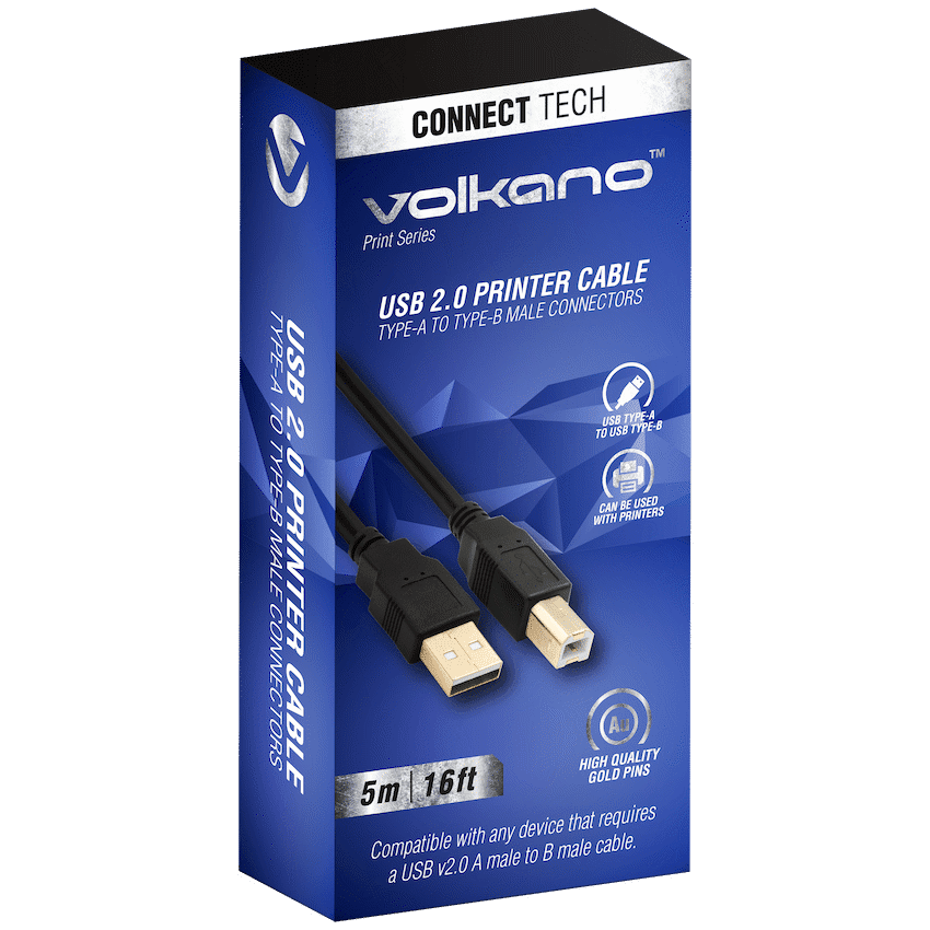 Volkano Print Series USB Printer Cable 5m - Image 3