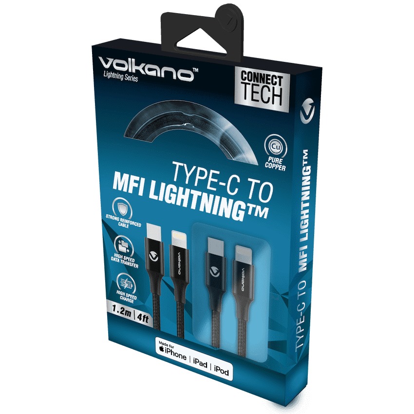 Volkano Lightning Series Type-C to MFI 1.2m - Image 3