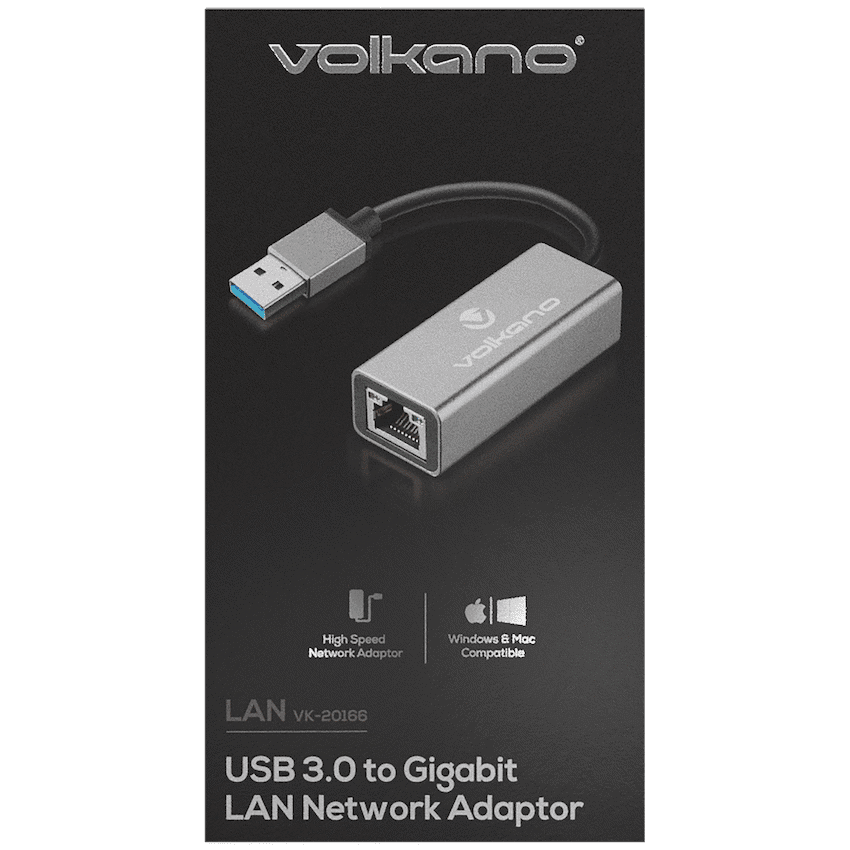 Volkano Lan Series USB 3.0 to Gigabit LAN Network Adaptor - Image 3