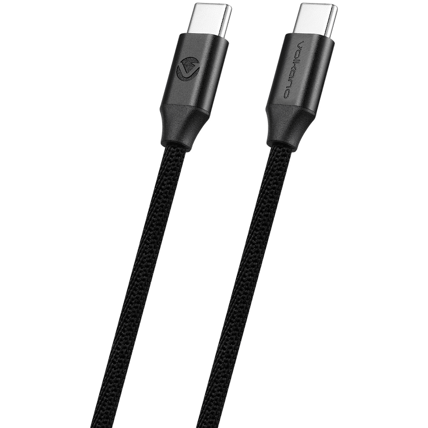 Volkano Weave Series Type-C to Type-C Cable 3m 60w - Black - Image 2