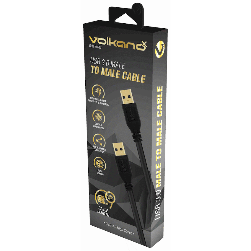 VolkanoX Data Series USB 3.0 A to A Cable 1.8m - Image 3