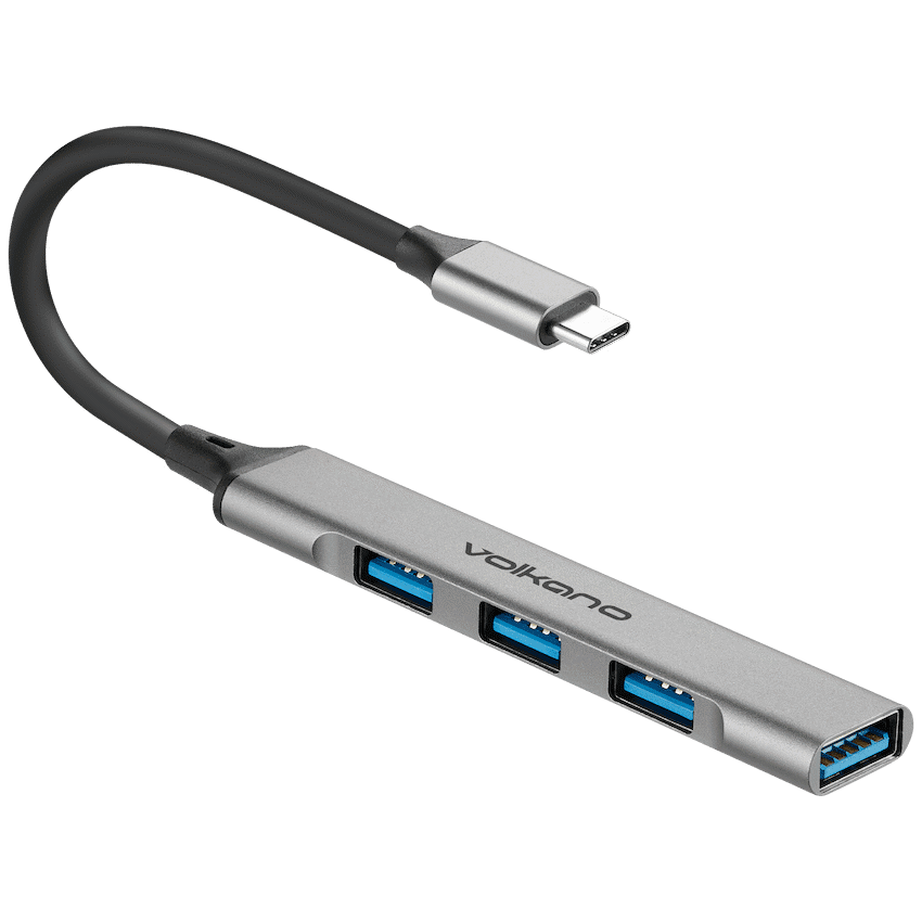 Volkano Expand Series Type-C to 4-Port USB Hub