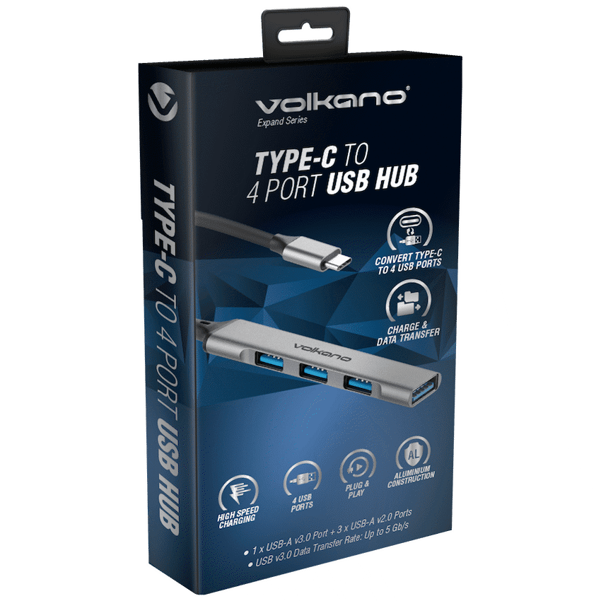 Volkano Expand Series Type-C to 4-Port USB Hub - Image 2