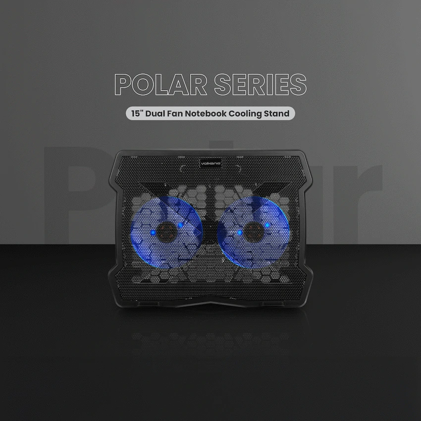 Volkano Polar Series 15" Dual Fan Notebook Cooling Stand - Image 2