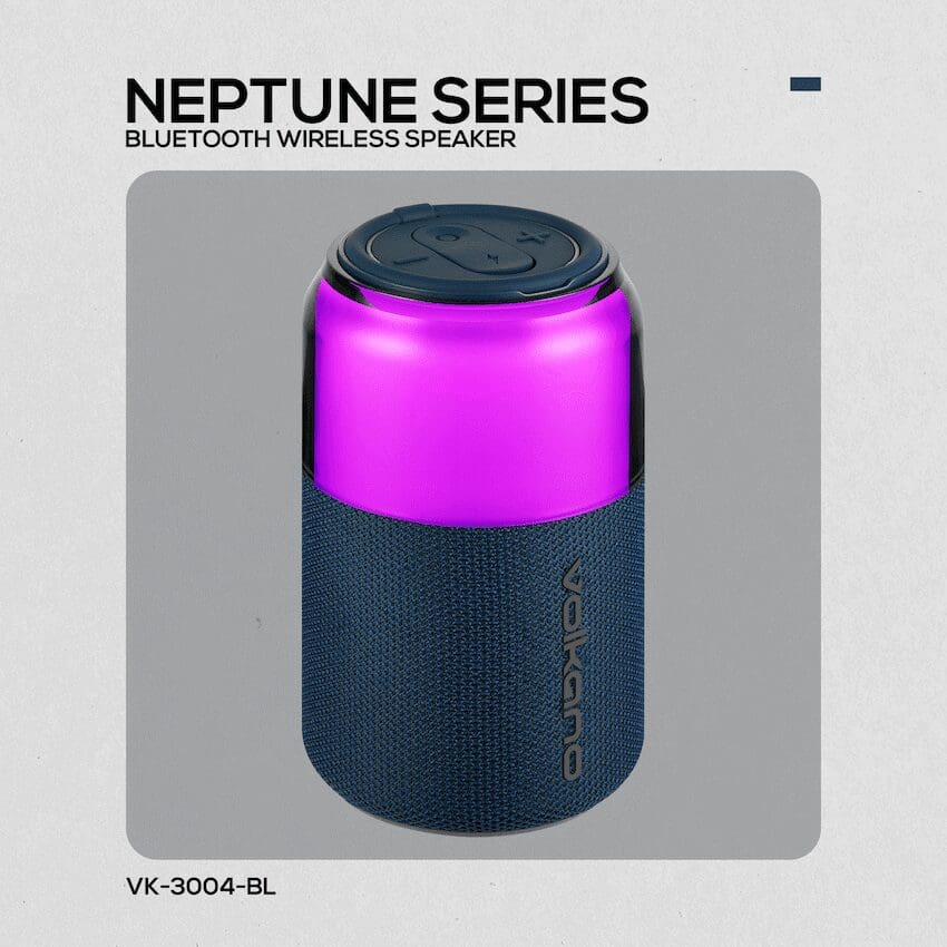 VolkanoX Volkano Neptune Bluetooth Wireless Speaker - Blue - Image 4