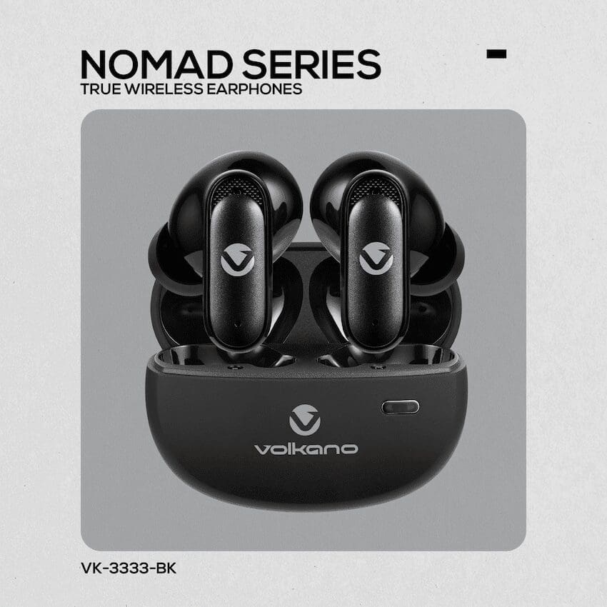 VolkanoX Volkano Nomad Active Noise-Cancelling True Wireless Earphones - Black - Image 3
