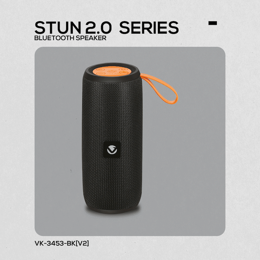 Volkano Stun 2.0 Series Bluetooth Speaker - Black - Image 4