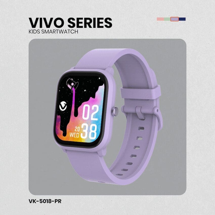 Volkano Vivo Series Kids Smart Watch - Lilac Purple - Image 2