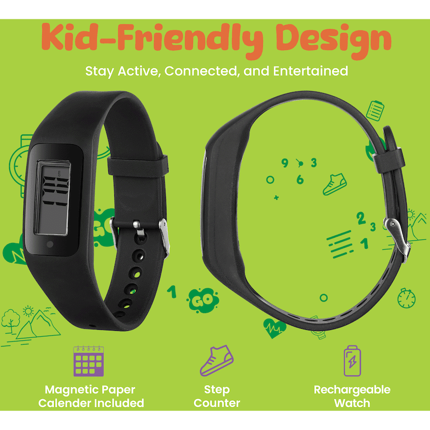 Volkano Step Up Series Activity Watch - Black - Image 4