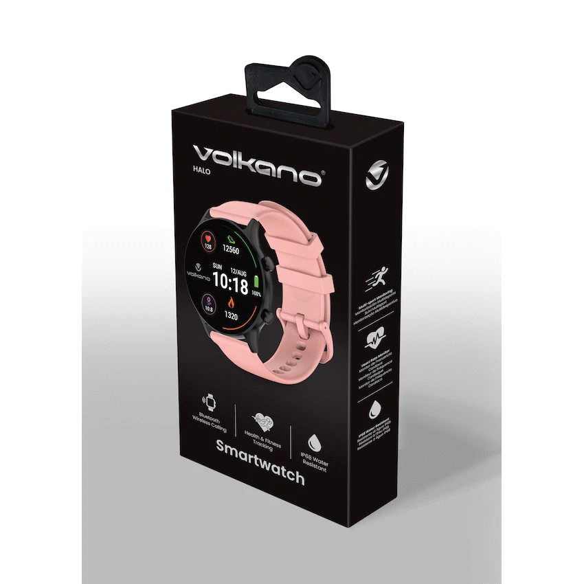 Volkano Halo Series Smartwatch - Coral Pink - Image 3
