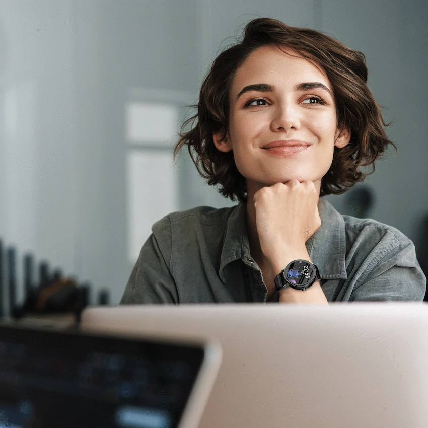 Volkano Valencia Series Ladies Smart Watch - Black - Image 4