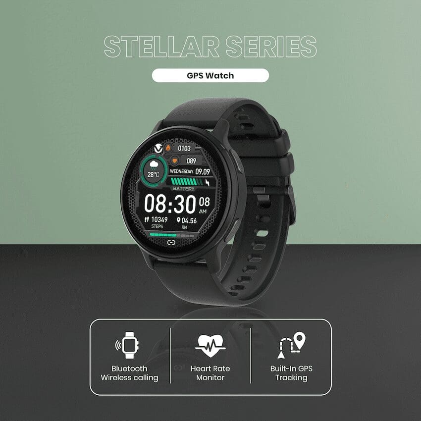 Volkano Stellar Series GPS Smartwatch - Black - Image 3