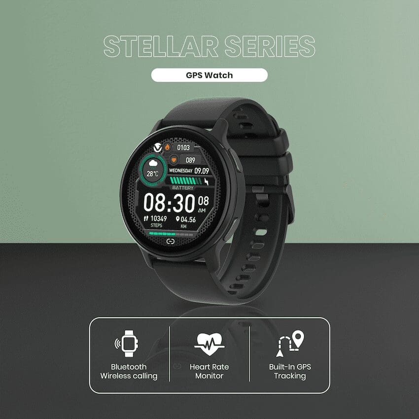 Volkano Stellar Series GPS Smartwatch - Black - Image 4