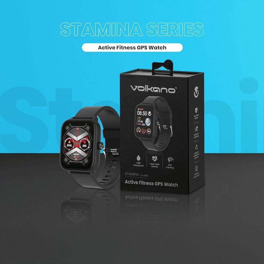 Volkano Stamina Series GPS Smartwatch - Black - Image 2