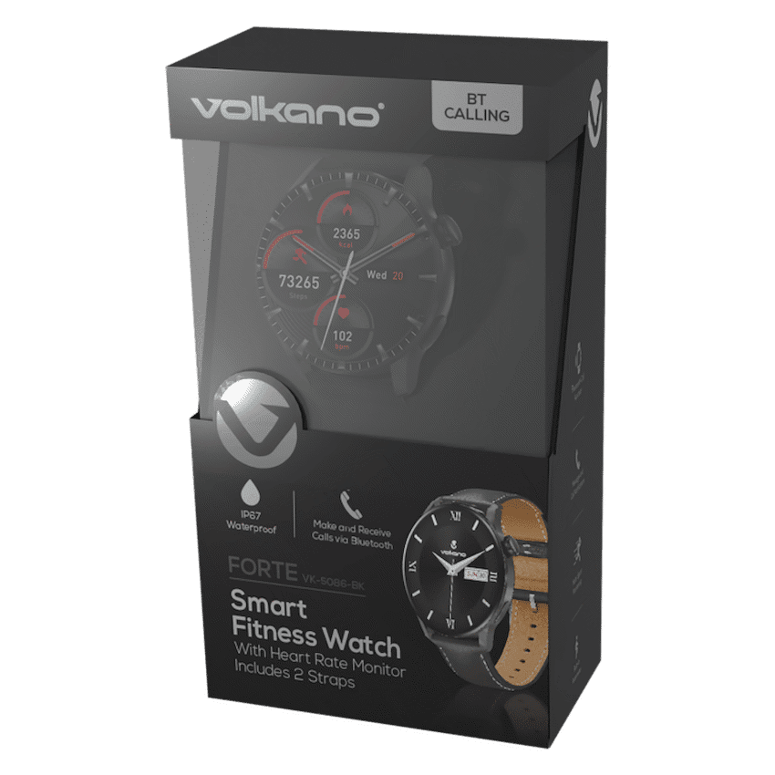 Volkano Forte Series Smart Watch with Leatherette Strap - Image 3
