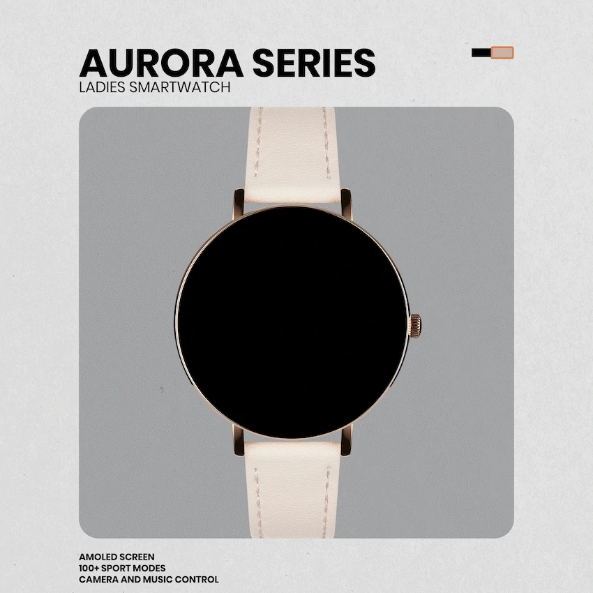 Volkano Aurora Series Ladies Smart Watch - Gold - Image 4