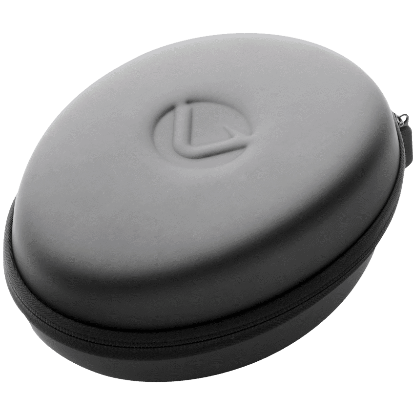 Volkano Shell Elliptical Headphone Case - Black