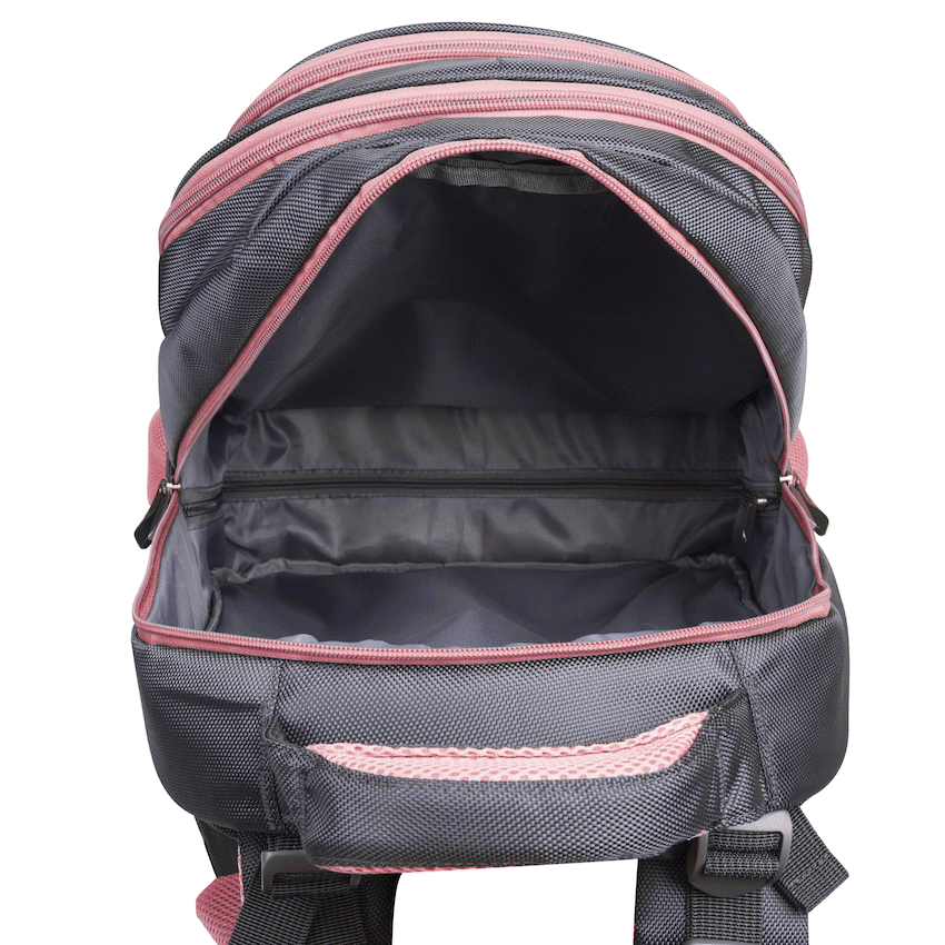 Volkano Orthopaedic Backpack 36l - Dark Grey/Pink - Image 4