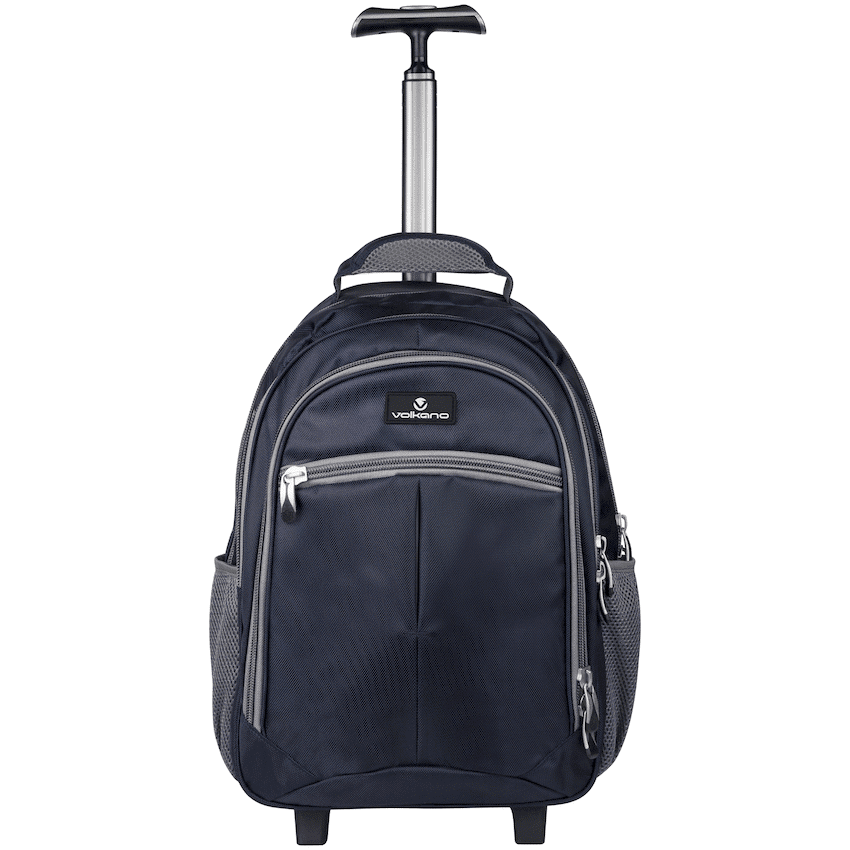 Volkano Orthopaedic Trolley Backpack 35l - Navy/Grey