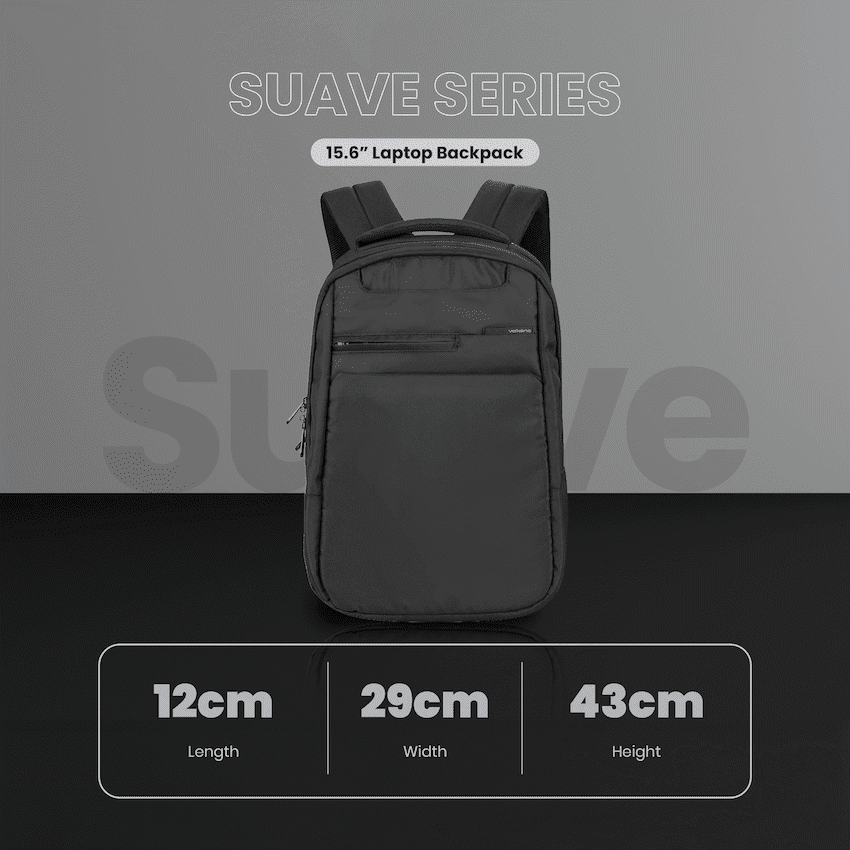 Volkano Suave 15.6" Laptop Backpack - Black/Turquoise - Image 2