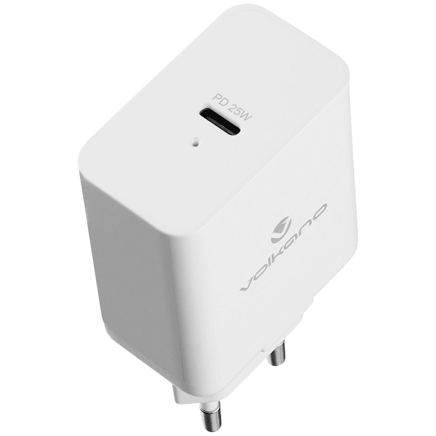 Volkano Potent Series 25w P.D. / PPS Wall Charger - White