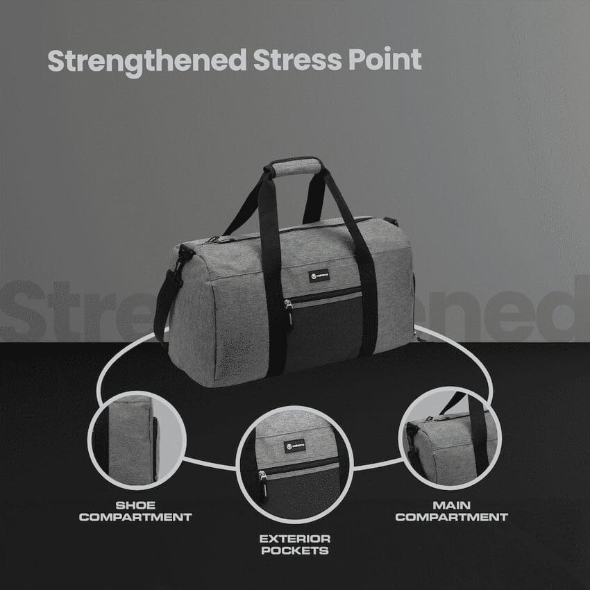 Volkano Vidal 35l Duffle - Grey - Image 2