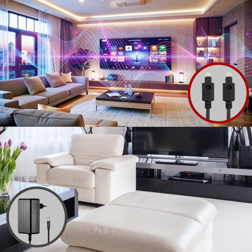 Volkano Power Supply and 3m Toslink Cable Bundle - Image 3