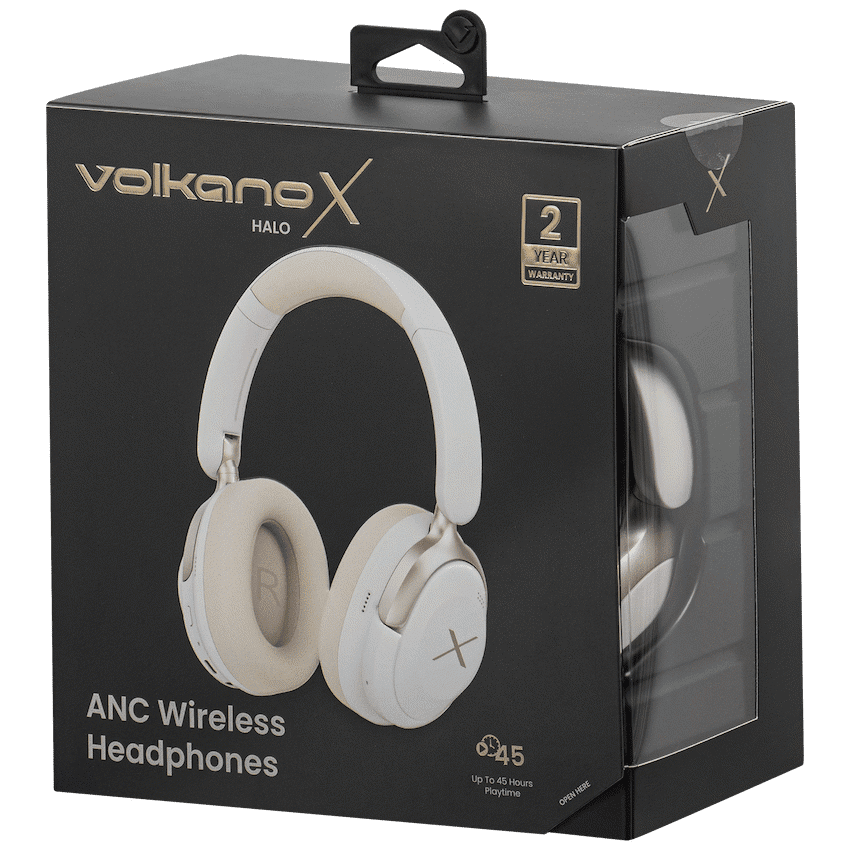 VolkanoX Halo ANC Bluetooth Headphone - Nude - Image 4