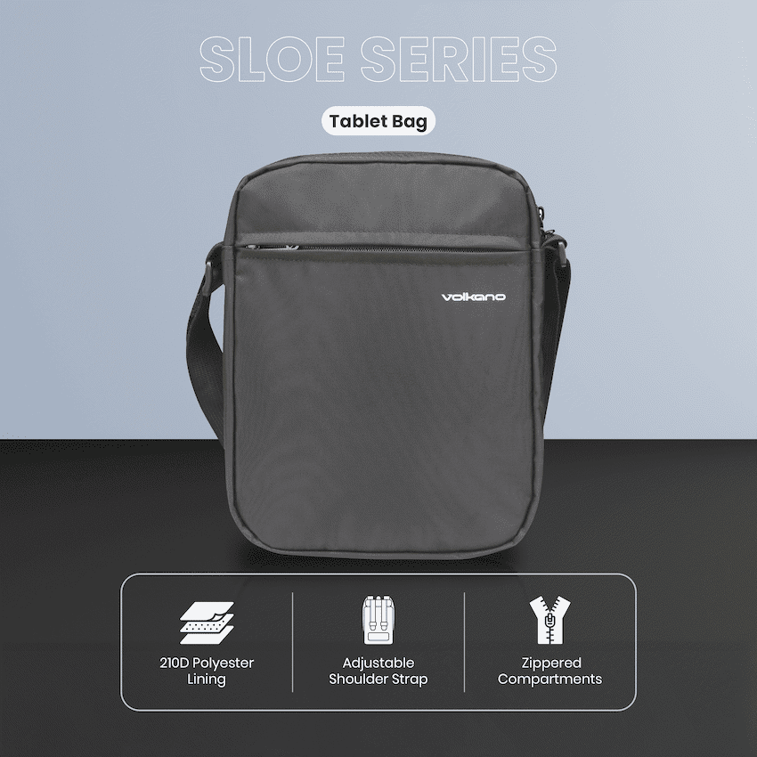 Volkano Tablet Bag Sloe Series 10.1" - Black - Image 3