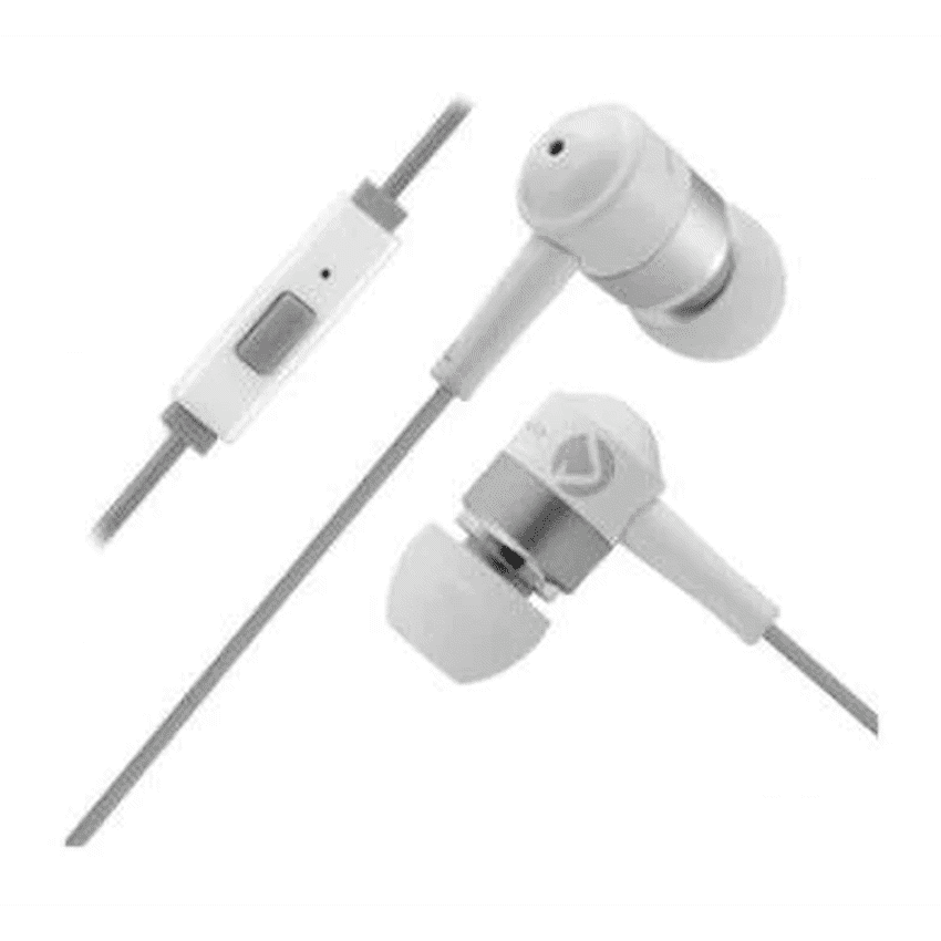 Volkano Earphones with Mic - Stannic Series - White - Image 3