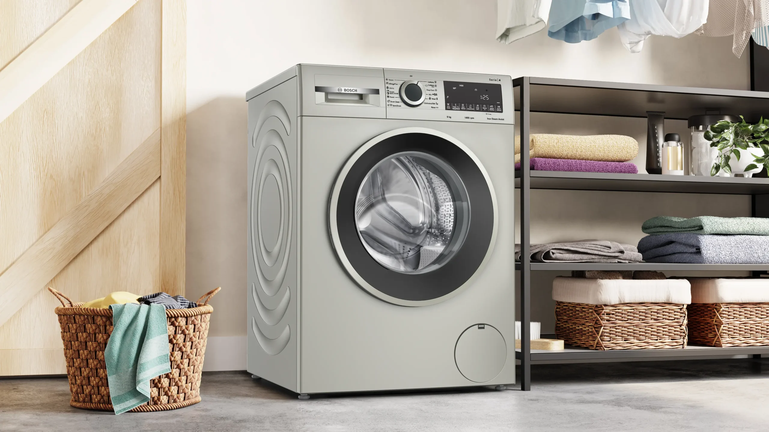 Bosch WGA1440XZA Serie 4 9kg Silver Inox Front Loader - Image 6