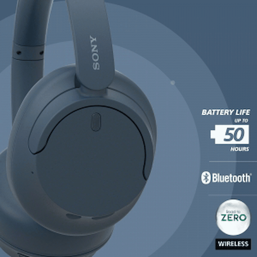 Sony WH-CH720 (Blue) Noise-Cancelling Over-Ear Headphones - Image 3